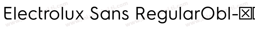 Electrolux Sans RegularObl字体转换